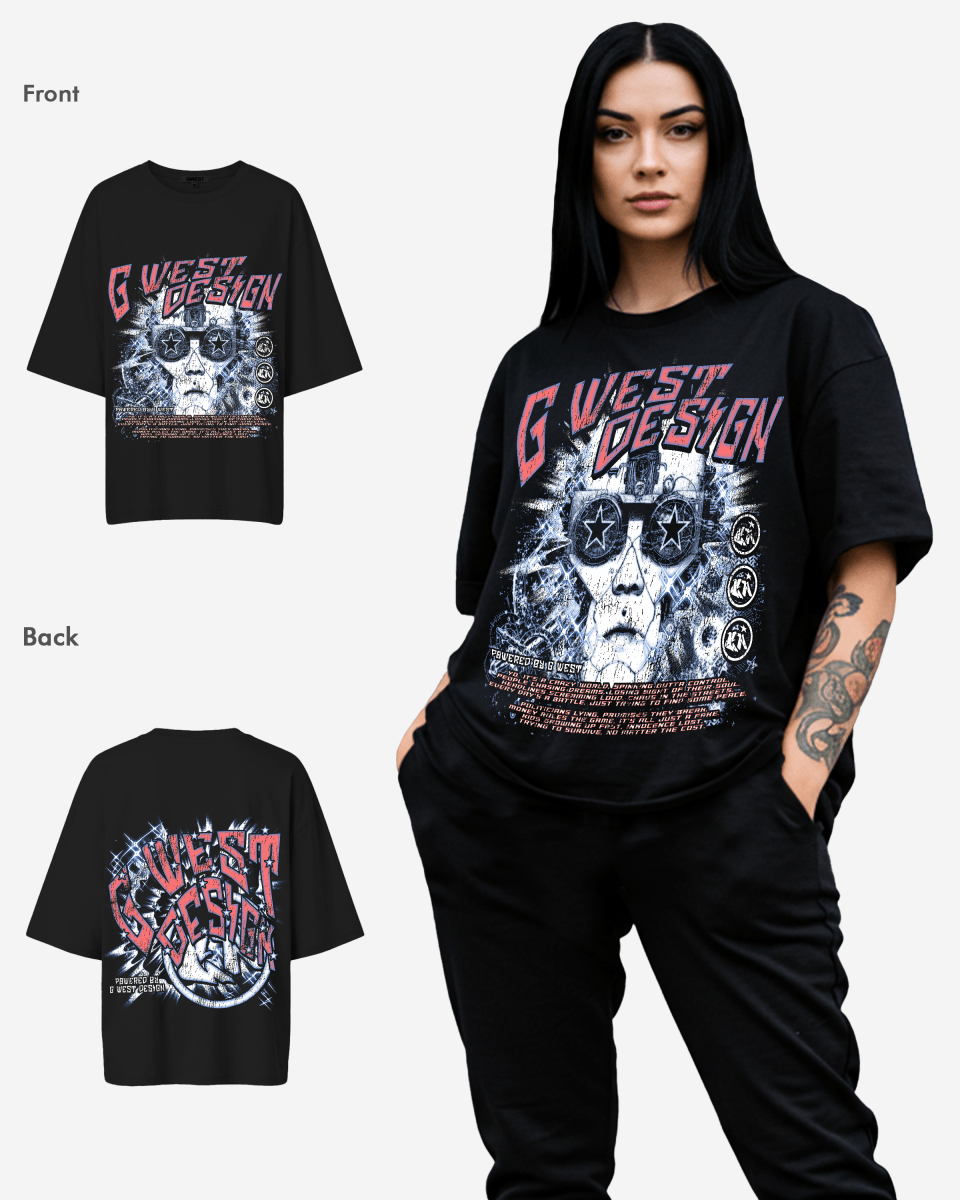 G West Womens Chasing Dreams Premium Oversized Tee