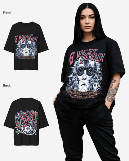 G West Womens Chasing Dreams Premium Oversized Tee