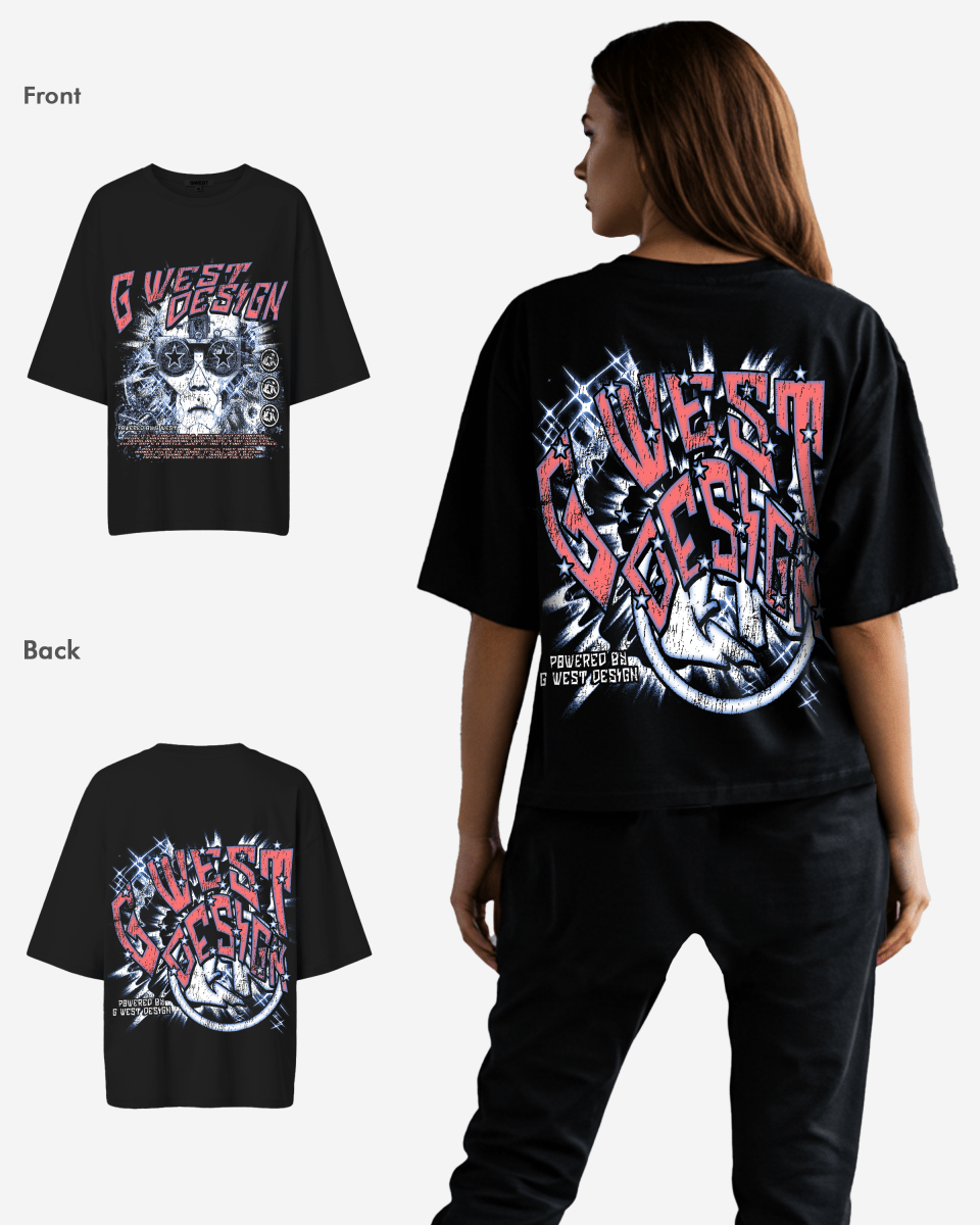 G West Womens Chasing Dreams Premium Oversized Tee