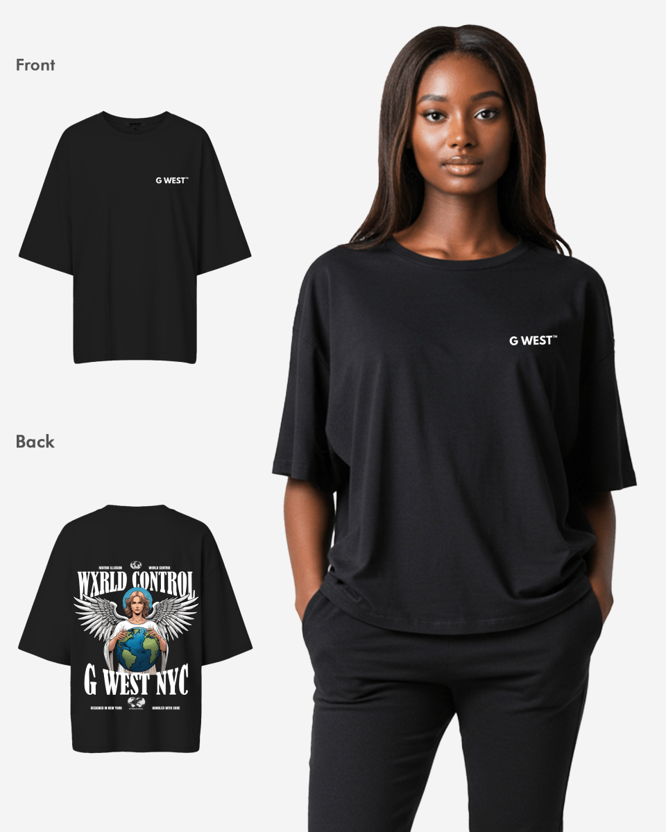 G West Womens Oversized World T-Shirt