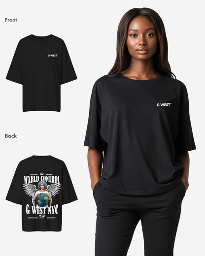 G West Womens Oversized World T-Shirt